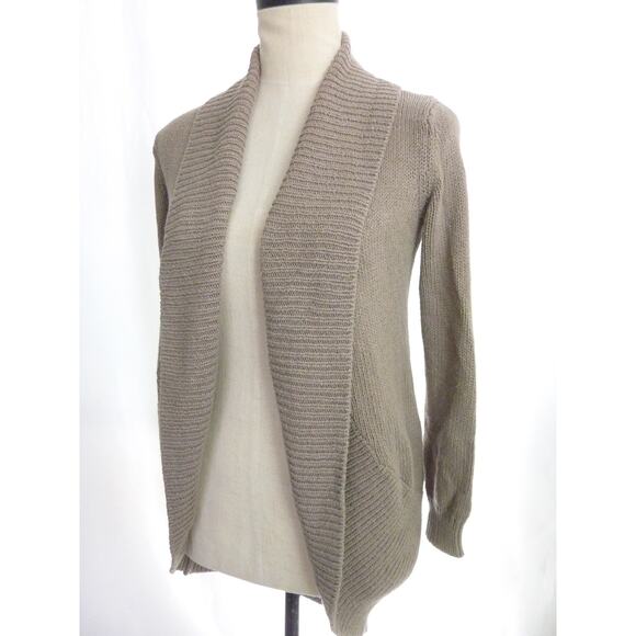 Banana Republic Open Sweater Cardigan Beige Brown XS - Picture 4 of 6